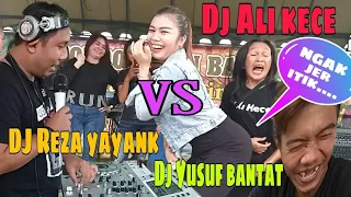 Download Ngakak parah!!!Dj ali kece vs Dj reza yayank vs Dj yusuf bantat vs Vdj Risda bs (live perform party) MP3