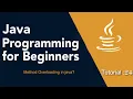 Java Programming for Beginners Tutorial 24 Method Overloading in java