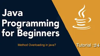 Java Programming for Beginners Tutorial 24 Method Overloading in java