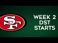 Starts Week 2 Fantasy Football