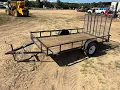 12 Single Axle Bumper-Pull Utility Trailer W Ramp