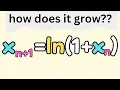 on the growth of a nice recursive sequence