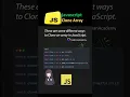 How to clone an array in JavaScript in 20 sec