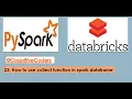 How to use collect function in spark dataframe PySpark Databricks Tutorial