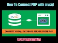 Connect to MySQL with PHP in XAMPP Create a new database in php