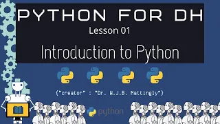 Python for Digital Humanities 01 Introduction to Python