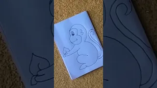 easy monkey drawing from 333