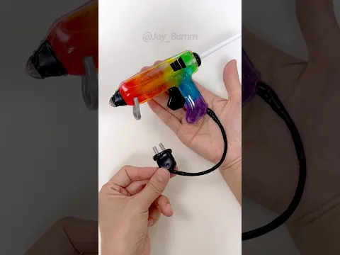 🔫🌈Glue Gun Squishy DIY with Nano Tape! #실리콘테이프