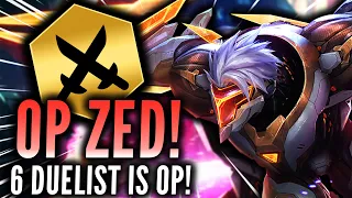 SPAM THIS 6 DUELIST ZED COMP FOR FREE LP! | Teamfight Tactics Set 8 Patch 12.23b