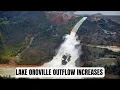 Lake Oroville water releases to increase to 15 000 cubic feet per second