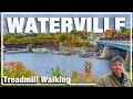 Waterville Maine Relaxing Virtual Walking Tour - Cozy Small Town Stroll for Treadmill 4k