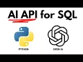 Build an AI API That Writes SQL Queries Using Python