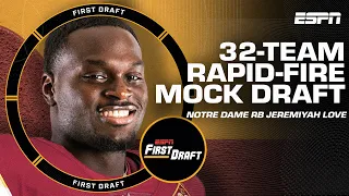 32-TEAM RAPID-FIRE MOCK DRAFT Kiper Field Yates Greeny First Draft