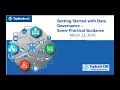 Getting Started with Data Governance - Some Practical Guidance