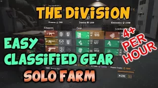The Division - Easy CLASSIFIED GEAR Solo Farm 4 Per Hour