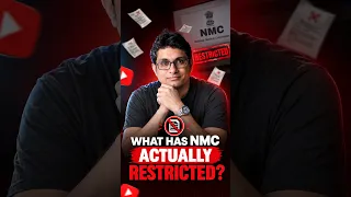 What has the National Medical Commission (NMC) actually restricted for doctors on social media?