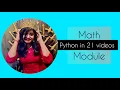 05 Math Module Python for beginners Beauty with codes