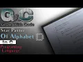 Star Pattern in C Programming Language Alphabet D star pattern