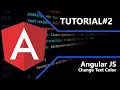 Angular JS Change Text Color Tutorial