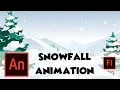 Snowfall Animation Adobe Animate CC Tutorial