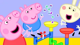 peppa pig official channel peppa pigs fun marble run games