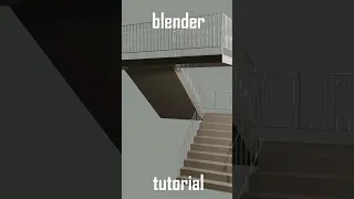 How to model a staircase in blender