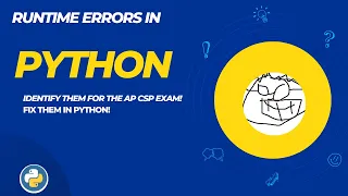 023 Runtime errors Includes Python lab with autograding