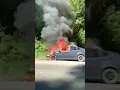 Car Fire north of Willits