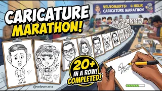 caricature drawing marathon #funnycaricature  #caricatureartist