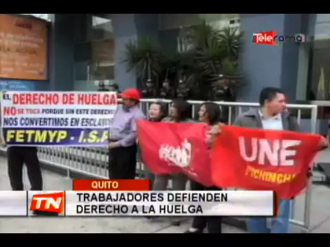 Trabajadores defienden derecho a la huelga
