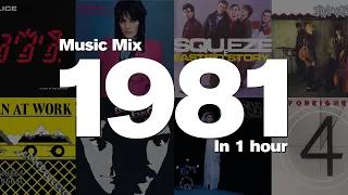 1981 in 1 Hour - Top hits including: The Police, Joan Jett, Squeeze, The Stray Cats and more!