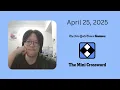 NYT Mini Crossword April 25 2025