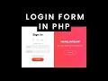 login form in PHP and MySQL With Password Encryption