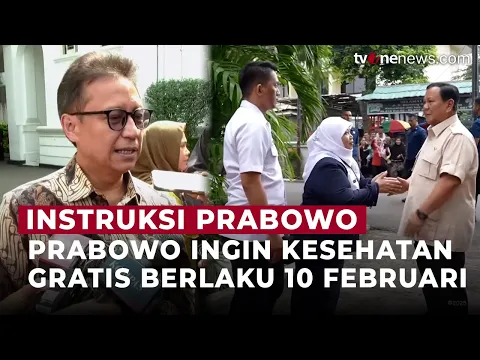 Prabowo Perintahkan Cek Kesehatan Gratis Mulai 10 Februari di Puskesmas dan Klinik