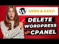 How To Delete A WordPress Site From cPanel 2026 FAST Easy