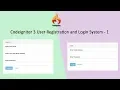 Codeigniter 3 User Registration and Login System - 1