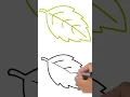 Easy Leaves template drawing ideas