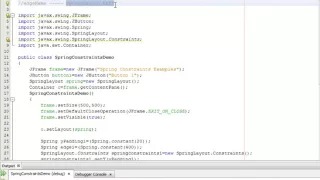 Java Programming Tutorial - SpringLayout Constraints-15