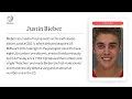Justin Bieber Wikipedia by Comovid AI platform