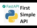 FastAPI Create your first API in python using FastAPI