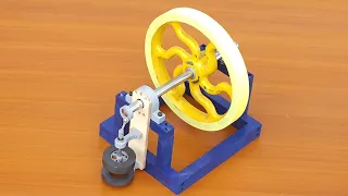 Making Flywheel Regenerating Energy From Single Magnet Engine