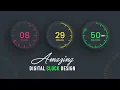 How to Create Working Digital Clock in Html CSS Javascript