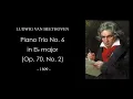 BEETHOVEN Piano Trio No. 6 in E-flat major (Op. 70, No. 2) Score