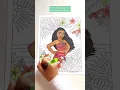 Moana Coloring Page Super Pretty