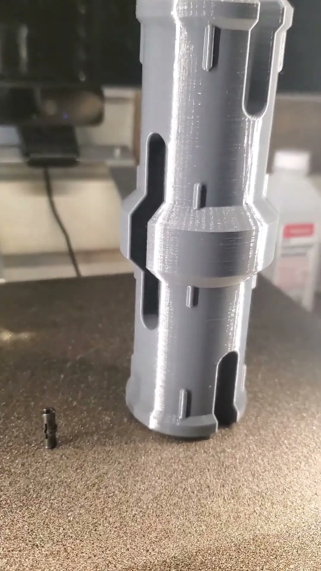 10x scale Lego Technic fixed pin with wall mount