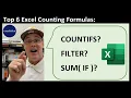 Top 6 Excel Counting Formulas COUNTIFS FILTER or SUM IF functions Excel Magic Trick 1819