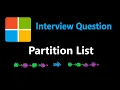 Partition List - Linked List