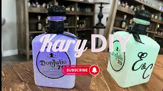 Don Julio Glitter Bottle DECOR - Kary DIY