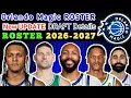 Orlando Magic ROSTER Lineup Details 2026 - 27 Orlando ROSTER 2026