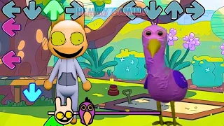 FNF Animal Hospital Stalker vs Garten of Banban Sings Bluey Can Can | FNF Mods